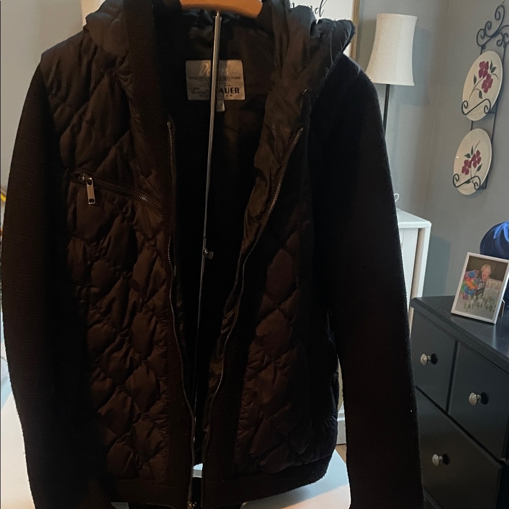 Summer Sale Markdown Eddie Bauer Dark Quilted Hooded Jacket